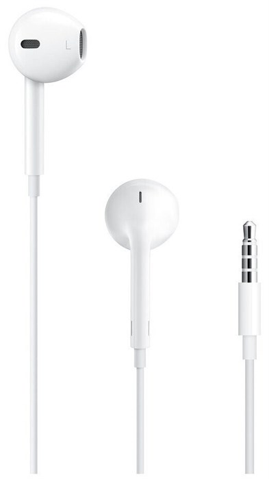 Наушники Apple EarPods (3.5 mm) белый TB1118