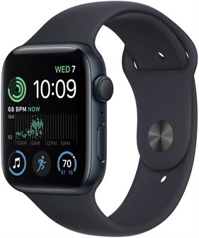 Смарт-часы Apple Watch SE (2022) GPS 40 мм S/M (130-180 мм) "тёмная ночь" (Midnight) TB1401