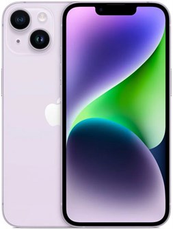 Смартфон Apple iPhone 14 512 GB Dual SIM (nano SIM) фиолетовый (Purple) TB1486