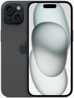 Смартфон Apple iPhone 15 128 GB Dual SIM (eSIM) чёрный (Black) TB1551