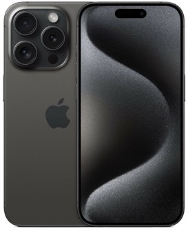 Смартфон Apple iPhone 15 Pro 128 GB Dual SIM (nano SIM + eSIM) чёрный титан (Black Titanium) TB1610