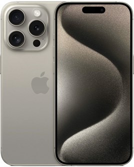 Смартфон Apple iPhone 15 Pro Max 512 GB Dual SIM (nano SIM + eSIM) натуральный титан (Natural Titanium) TB1638