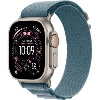 Часы Apple Watch Ultra 3 49 мм Natural Titanium Light Blue Alpine Loop L TB2013