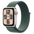 Смарт-часы Apple Watch SE (2024) GPS 40 мм Sport Loop Starlight/Lake Green Сияющая звезда/Зеленый TB1407