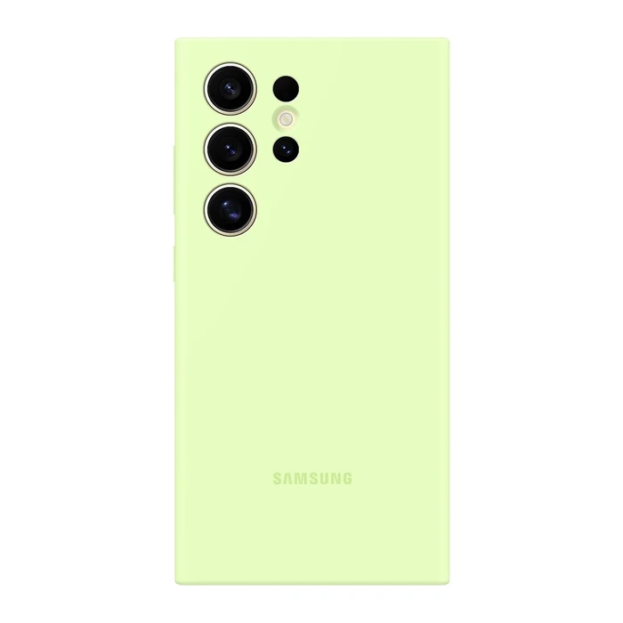 Чехол Samsung Silicone Case для Galaxy S24 Ultra лайм (Awesome Lime)
