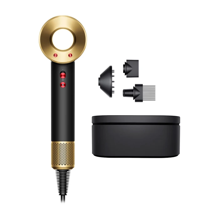 Фен Dyson Supersonic HD15 чёрный/золотой (Onyx/Gold) + кейс