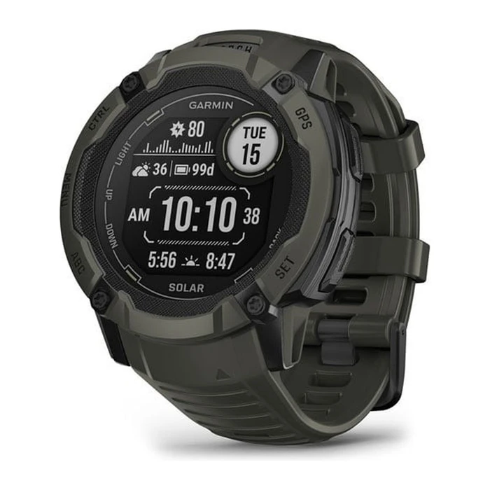 Умные часы Garmin Instinct 2X Solar Moss чёрный