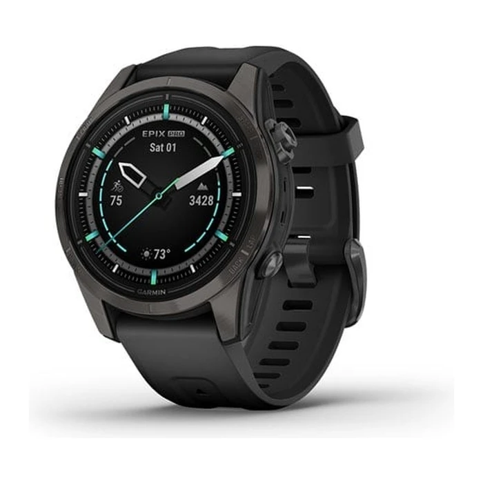 Умные часы Garmin Epix Pro (Gen 2) Sapphire Edition 42 мм серый (Carbon Gray)