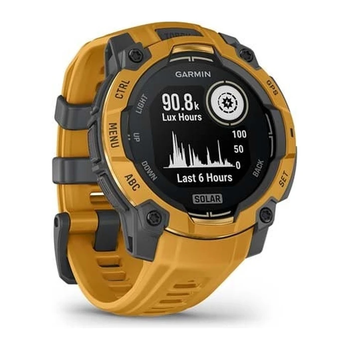 Умные часы Garmin Instinct 3 45 мм Solar Sunburst жёлто-оранжевый (Sunburst)