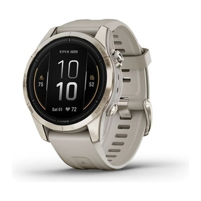 Умные часы Garmin Epix Pro (Gen 2) Sapphire Edition Titanium 42 мм золотистый (Gold)