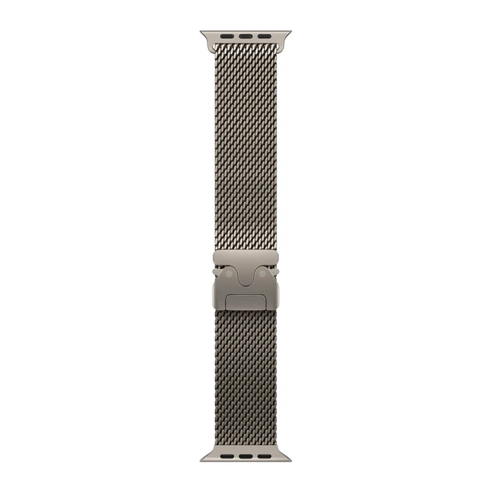 Ремешок Apple Watch Titanium Milanese Loop 49 мм M (MK0D4) натуральный титан (Natural Titanium)