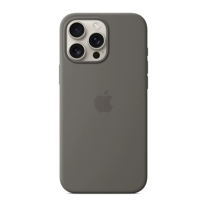 Чехол Apple iPhone 16 Pro Max Silicone Case with MagSafe (MYYV3) серый камень (Stone Gray)