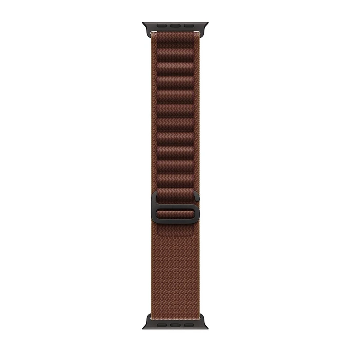 Ремешок Apple Watch Alpine Loop 49 мм M (MKF14) бордовый (Burgundy), чёрная фурнитура