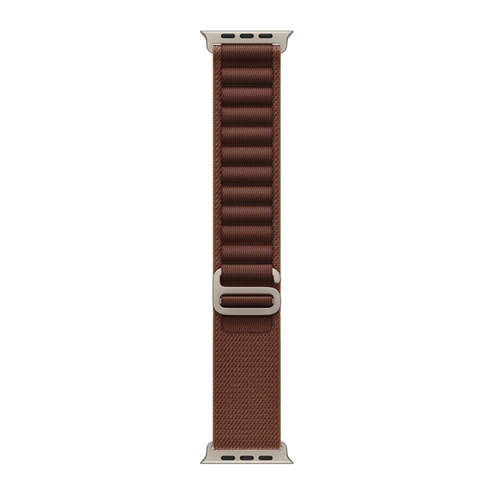 Ремешок Apple Watch Alpine Loop 49 мм M (MK7E4) бордовый (Burgundy), натуральная фурнитура