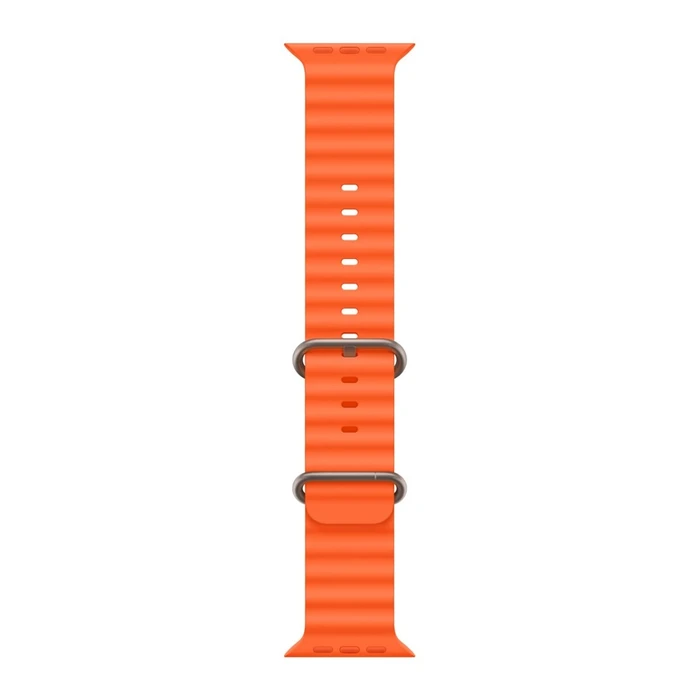 Ремешок Apple Watch Ocean Band 49 мм (MT653) оранжевый (Orange), натуральная фурнитура