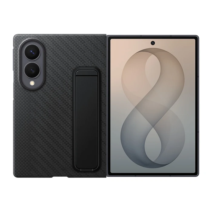 Чехол Samsung Carbon Standing Case для Galaxy Z Fold 8 чёрный (Black)