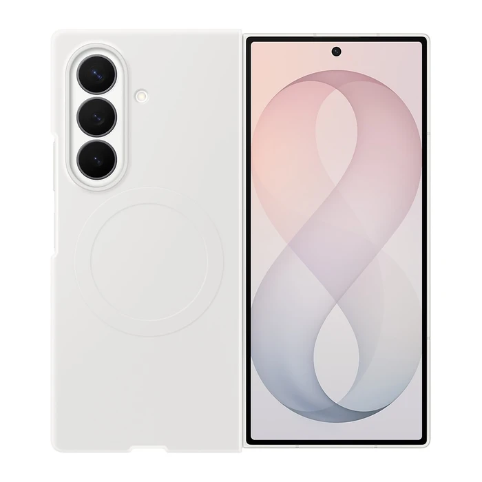 Чехол Samsung Silicone Magnet Case для Galaxy Z Fold 8 Ultra кремовый (Cream)
