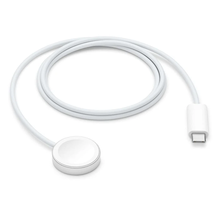 Кабель Apple Watch Magnetic Fast Charger USB-C (MTOH3) 1 м, плетёный, белый (White)