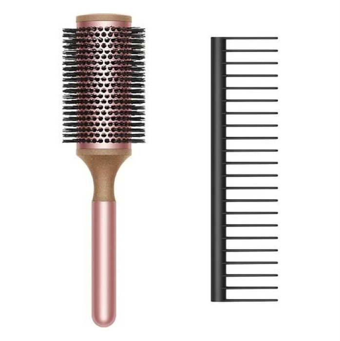 Набор расчёсок Dyson Roll Brush + Brush (2 шт.) чёрный/розовый (Black/Rose)