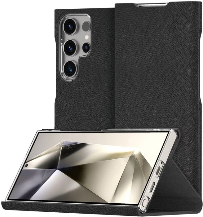 Чехол Samsung Araree Bonnet Stand для Galaxy S24 Ultra чёрный (Black)