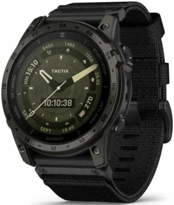 Умные часы Garmin Tactix 7 AMOLED Edition с чёрным ремешком