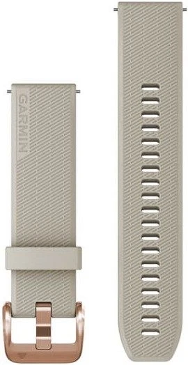 Ремешок Garmin Quick Release 20 мм Light Sand Silicone with Rose Gold Hardware