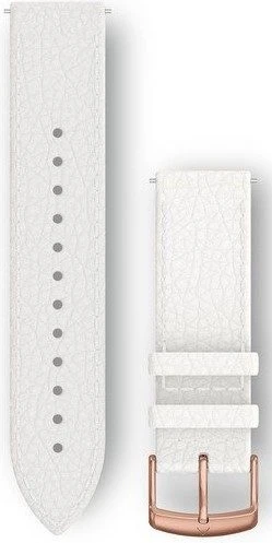 Ремешок Garmin Quick Release 20 мм White Italian Leather with Rose Gold Hardware