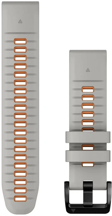 Ремешок Garmin QuickFit 22 мм Fog Gray/Emder Orange Silicone
