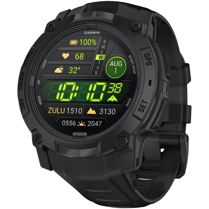 Умные часы Garmin Instinct 3 50 мм AMOLED Tactical Edition чёрный (Black)