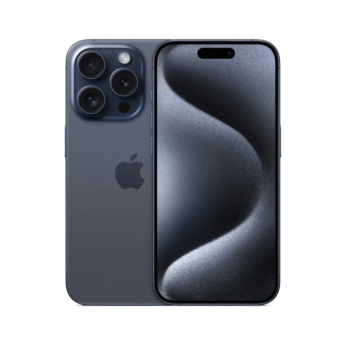 Смартфон Apple iPhone 15 Pro 128 GB (nano SIM + eSIM) синий титан (Blue Titanium)