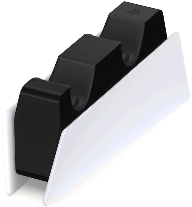 Зарядная станция Sony DualSense на два геймпада для PlayStation 5 белый/чёрный (White/Black)