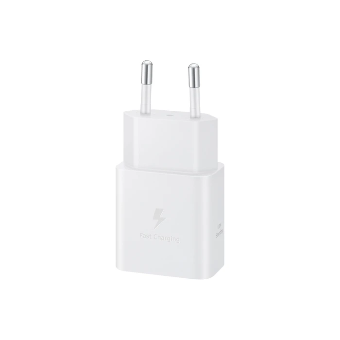 Сетевое зарядное устройство Samsung 15W Power Adapter с кабелем Type-C to Type-C белый (White)