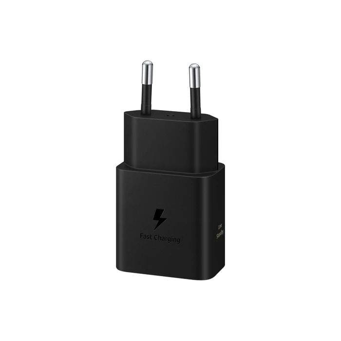 Сетевое зарядное устройство Samsung 15W Power Adapter с кабелем Type-C to Type-C чёрный (Black)
