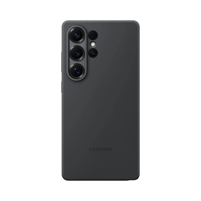 Чехол Samsung Silicone Case для Galaxy S25 Ultra чёрный (Black)