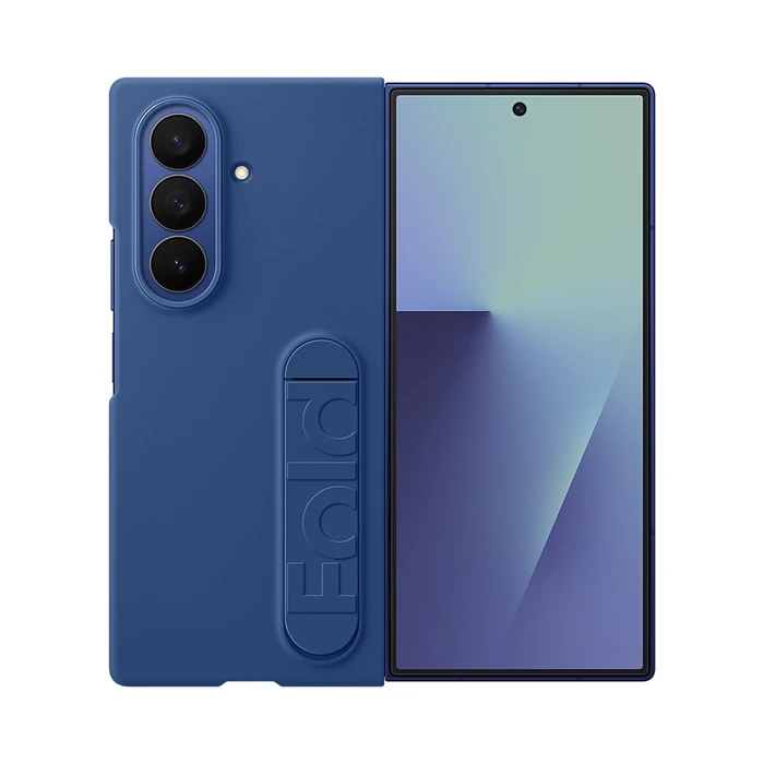 Чехол Samsung Silicone Case для Galaxy Z Fold 7 синий (Blue)