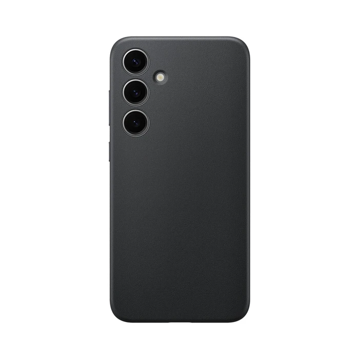 Чехол Samsung Vegan Leather Case для Galaxy S24 Plus чёрный (Black)