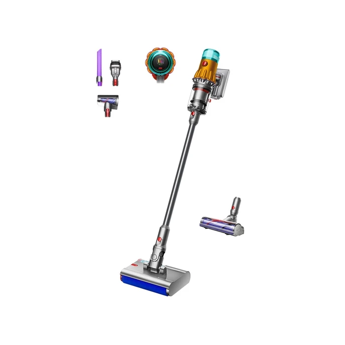 Пылесос Dyson V12s Detect Slim Submarine (SV46) жёлтый/никель (Yellow/Nickel)