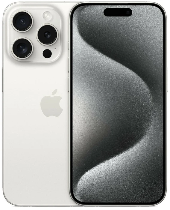 Смартфон Apple iPhone 15 Pro Max 512 GB (Dual eSIM) белый титан (White Titanium)