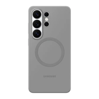 Чехол Samsung Silicone Magnet Case для Galaxy S26 Ultra серый (Gray)