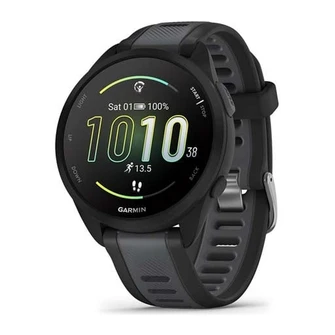 Умные часы Garmin Forerunner 165 Music Black/Slate Gray чёрный (Black)