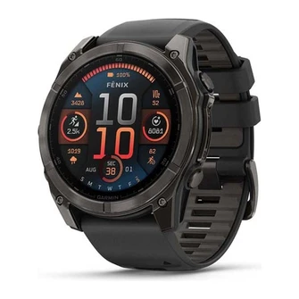 Умные часы Garmin Fenix 8 51 мм AMOLED Slate Gray Steel/Black серый (Slate Gray)