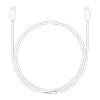 Кабель Apple USB-C — USB-C 60 Вт 1 м плетёный (MQKJ3) белый (White)