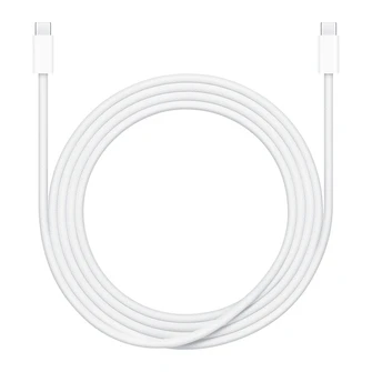 Кабель Apple USB-C — USB-C 240 Вт 2 м плетёный (MU2G3) белый (White)