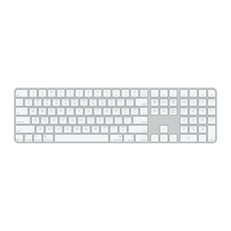 Клавиатура Apple Magic Keyboard с Touch ID и цифровым блоком (USB-C) русская раскладка, белые клавиши (MXK73RS/A)