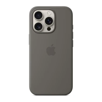Чехол Apple iPhone 16 Pro Silicone Case with MagSafe (MYYL3) серый (Stone Gray)