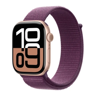 {{productViewItem.photos[photoViewList.activeNavIndex].Alt || productViewItem.photos[photoViewList.activeNavIndex].Description || 'Умные часы Apple Watch Series 10 46 мм, корпус алюминий розовое золото (Rose Gold), ремешок Sport Loop сливовый (Rose Plum)'}}