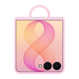 Чехол Samsung Silicone Ring Magnet Case для Galaxy Z Flip 8 розовый (Pink)