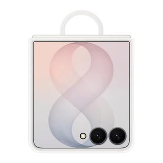 Чехол Samsung Silicone Ring Magnet Case для Galaxy Z Flip 8 кремовый (Cream)