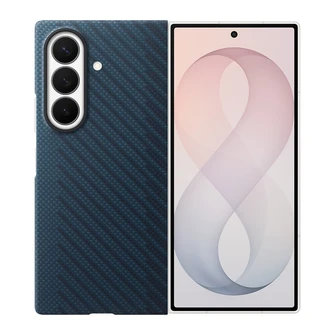 Чехол Samsung Carbon Magnet Case для Galaxy Z Fold 8 Ultra тёмно-синий (Blue)