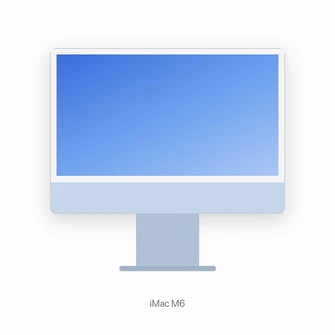 Моноблок Apple iMac 24 M6 16/512 GB синий (Blue)